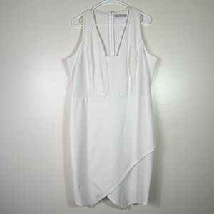 JustFab Cutout Back White Dress